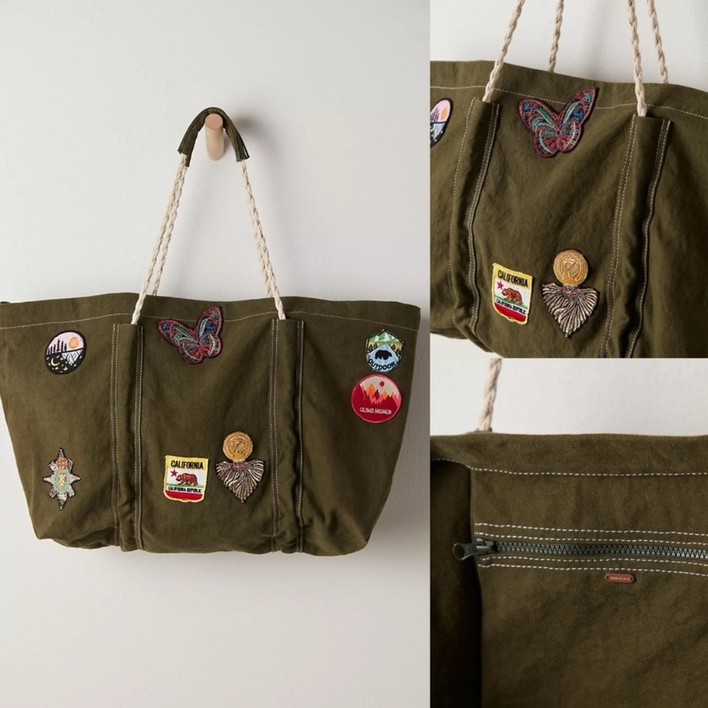 NWT Free People Been There Badge That Tote Bag - Picture 5 of 5